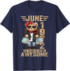 June Cute Teddy Bear birthday gifts for women 54 Year Old June 1972 Teddy Bear 54th Birthday Women T-Shirt - Navy Blue