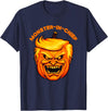 Monster-in-Chief 2024 Political Halloween Costume Monster-in-Chief Scary Trumpkin Trump Pumpkin Head Costume T-Shirt - Navy