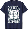 Sleep Rabbit, Official Sleepshirt, Nightshirt & Sleeping T-Shirt in Navy Blue