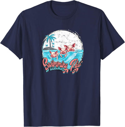 Swimming Pigs Bahamas - Fun T-Shirt