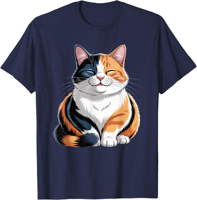 The Calico Collective Community of Feline Adorable Cat Art for Cat Lovers Relaxing Calico Cat T-Shirt