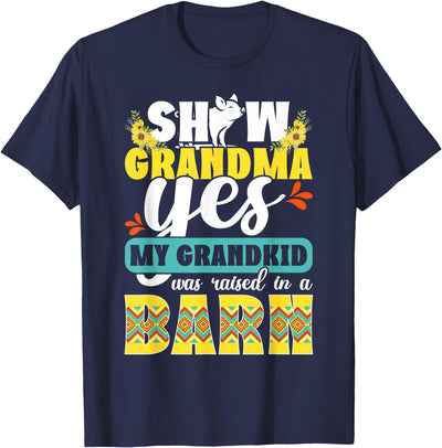 Pig Show Grandma Funny Grandmother T-Shirt