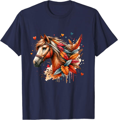 Unique Horse Gifts for Horse Lovers Women Teens Girls Unisex T-Shirt Black V-Neck Short Sleeve Small Classic Fit Horse Lover T-Shirt