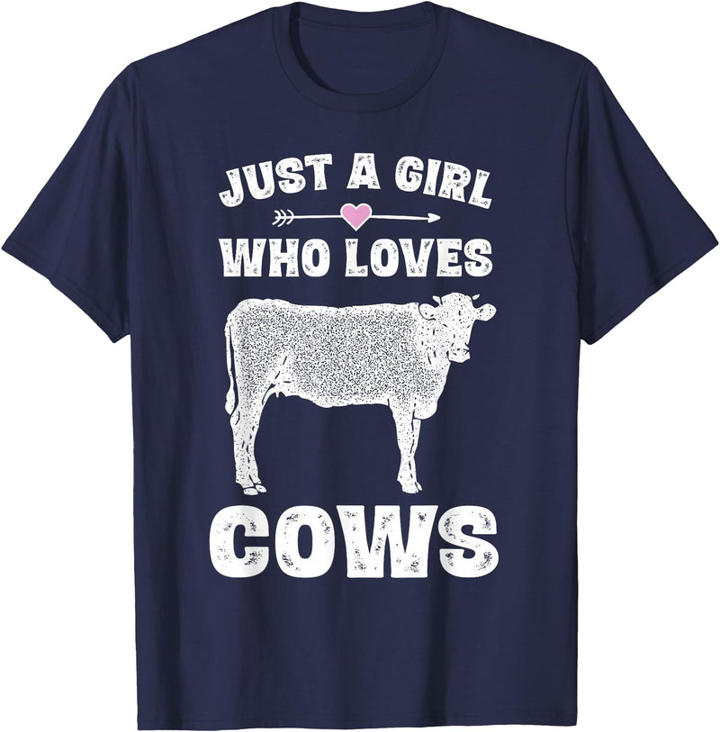 Cow Shirts by Memme Funny Cow Saying Shirt Gifts Teen Girls Cows Lover Shirts T-Shirt - Navy Blue