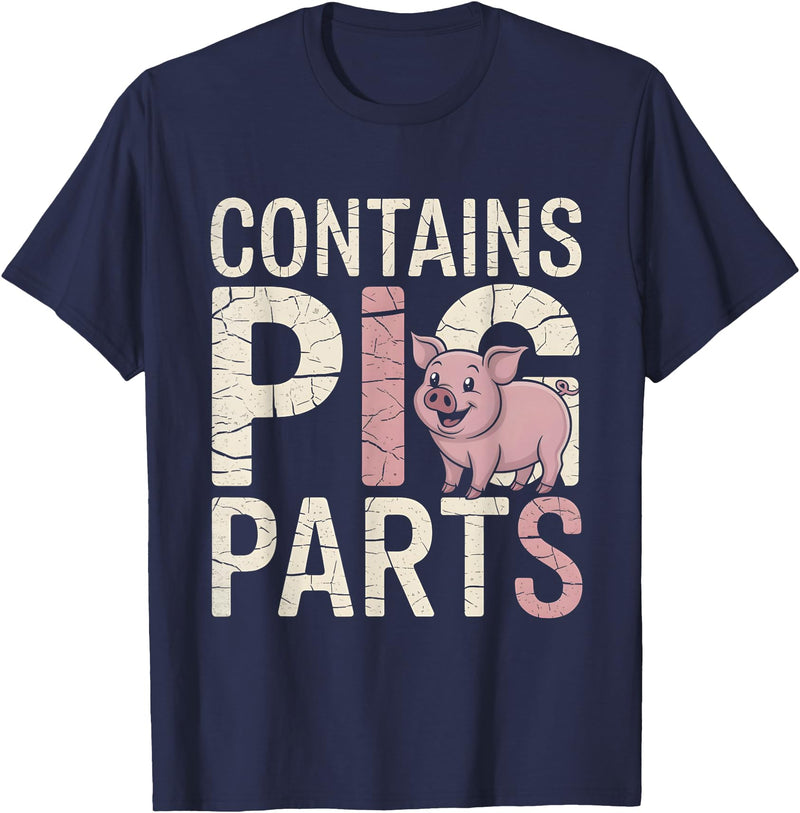 pig valve replacement recovery Brave Pig Valve Surgery Survivor Funny Heart Gift T-Shirt - Navy Blue