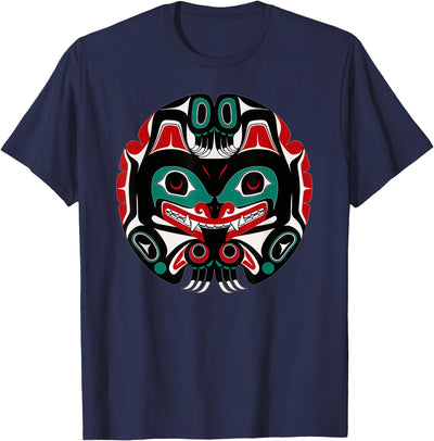 Alaska Native American Art Tlingit Eagle Tribal Bear Clan T-Shirt