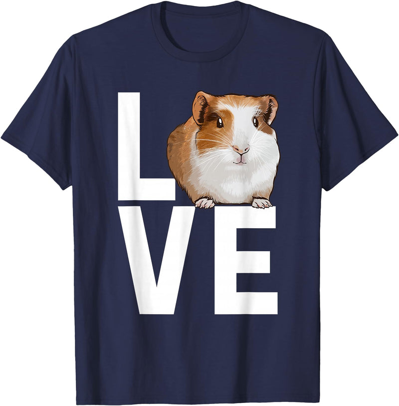 Guinea Pig Gift Guinea Pig Accessories & Stuff Cool Guinea Pig For Men Women Pet Hamster Rodent Animal Love T-Shirt - Navy Blue