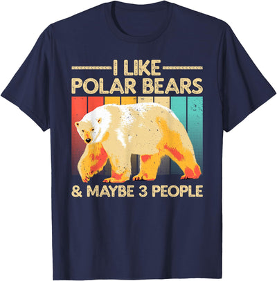 Polar Bear Gift Polar Bear Accessories & Stuff Cute Polar Bear Design For Men Women Kids Polar Bear Lover T-Shirt