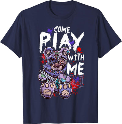 Scary Killer Teddy Bear Pastel Goth Style Creepy Kawaii T-Shirt