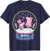 Peppa Pig Magical Snowglobe T-Shirt - Navy Blue