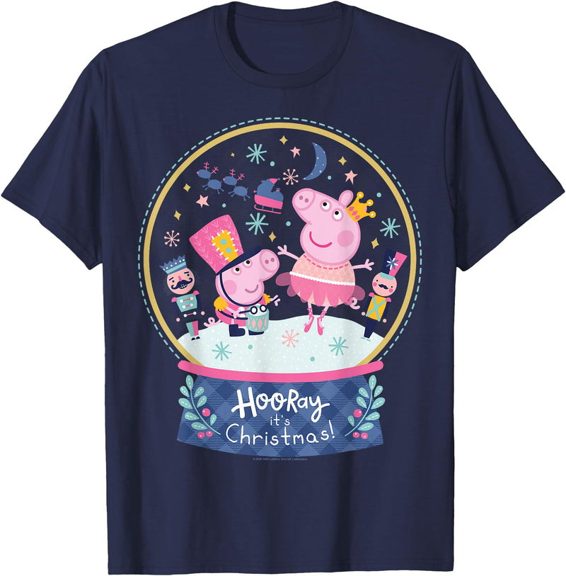 Peppa Pig Magical Snowglobe T-Shirt - Navy Blue