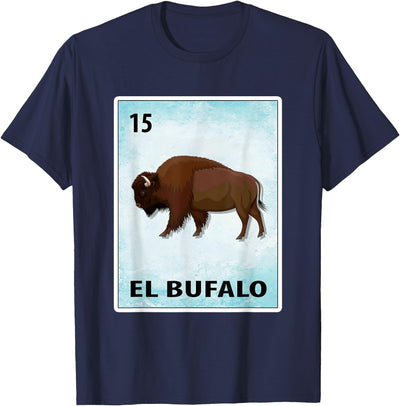 Cow El Bufalo Mexican Buffalo Cards T-Shirt