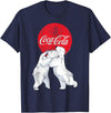 Coca-Cola Christmas Polar Bears Classic Logo T-Shirt - Navy Blue
