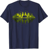 Outdoor Tree Tee Trees Reflection Wildlife Nature Animal Bear Outdoor T-Shirt - Navy Blue