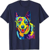 Funny Dog Lover Shirts Cattle Dog Shirt Funny Australian Cattle Dog Pop-Art Shirt T-Shirt - Navy Blue