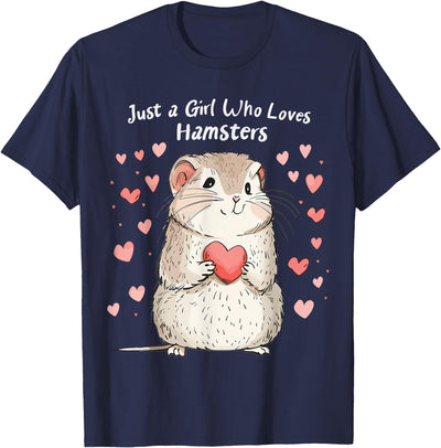 Cute Hamster Lovers Gift This Girl Loves Her Hamster T-Shirt