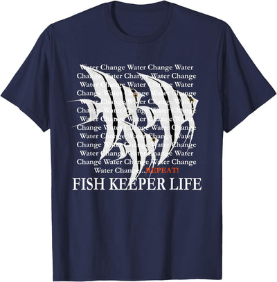 Water Change Repeat Fish Keeper Life, Tropical Angelfish T-Shirt