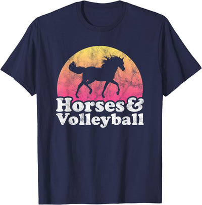 Horses and Volleyball Apparel Co Horse and Volleyball Women or Girls Horses T-Shirt