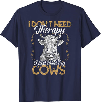 Kuh He Rinder Cow Landwirt Geschenke Bekleidung Ich Brauche T-Shirt