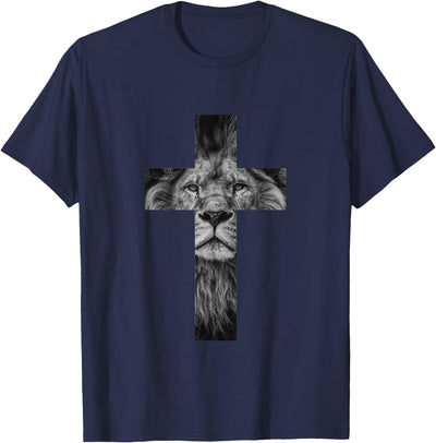 Lion Cross King Lord Jesus Bible Judah T-Shirt