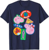 Peppa Pig Travel Patches Around The World Cairo India London T-Shirt - Navy Blue