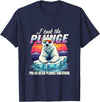 Chilly Dive Apparel Costume Polar Bear Plunge Survivor Fun Winter Adventurers Apparel T-Shirt - Navy Blue