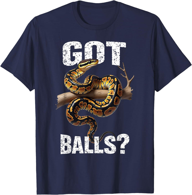 Royal Ball Python Supplies Snake Owner Herpetology Funny Ball Python Lover Balls Reptile Keeper Snake Owners T-Shirt - Navy