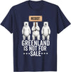 Greenland is not for sale Merch Greenland is not for Sale Polar Bear Greenland Denmark T-Shirt - Navy Blue