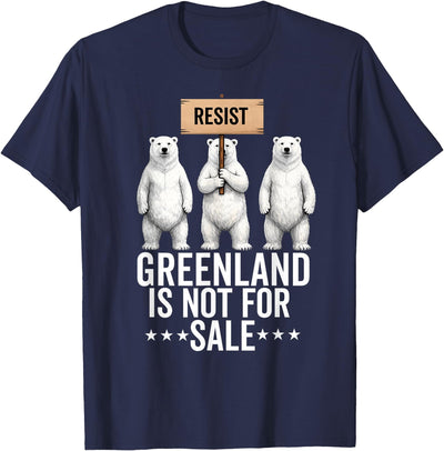 Greenland is not for sale Merch Greenland is not for Sale Polar Bear Greenland Denmark T-Shirt