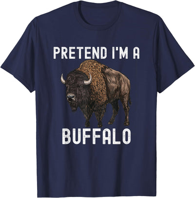 Cow Pretend I'm a Buffalo American Bison Halloween Costume T-Shirt