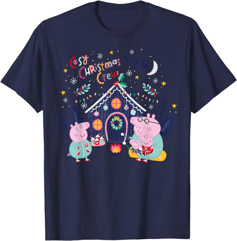 Peppa Pig Cozy Christmas T-Shirt - Navy Blue