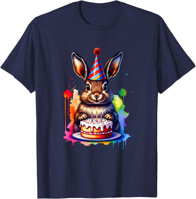 Birthday Bunny with Cake and Candles T-Shirt