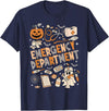 Funny Halloween gifts for ER nurses ER Nurse Shirt Halloween ER Boo Crew Emergency Department T-Shirt - Navy Blue