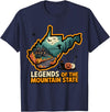 West Virginia Tee Company LTD West Virginia Halloween Shirt Spooky Pride T-Shirt - Navy Blue