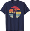 Pack A Punch Llama, Retro Style Alpaca T-Shirt - Navy Blue