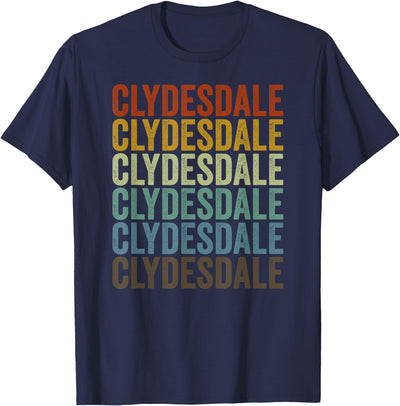 Clydesdale Horse Retro Gifts Clydesdale Horse Retro T-Shirt