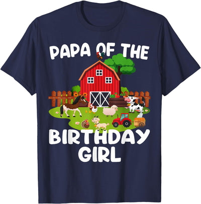 Cow Farm Barnyard Birthday Girl Decorations Supplies Farm T-Shirt
