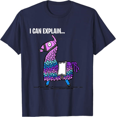 Funny gaming T-Shirts Loot Llama I Can Explain Gaming T-Shirt T-Shirt