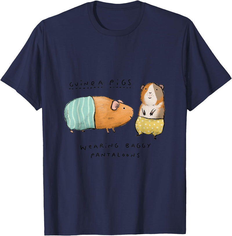 Guinea Pigs Wearing Baggy Pantaloons my Homework Kids T-Shirt - Navy Blue