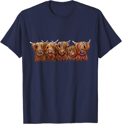 Scottish Highland Cows the Hairy Bunch of Coos T-Shirt