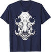 Hog Hunter Skull Co. Hog Hunter Skull Hunting Wild Hog Pigs T-Shirt - Navy Blue