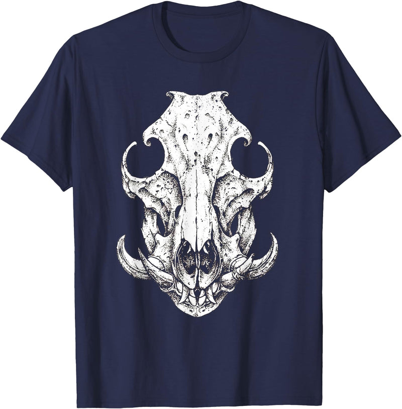 Hog Hunter Skull Co. Hog Hunter Skull Hunting Wild Hog Pigs T-Shirt - Navy Blue