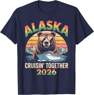 Alaska Cruise 2026 Bear Vacation Matching Group T-Shirt