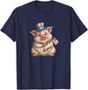 USA Pig Outfit Awesome US Pig T-Shirt - Navy Blue