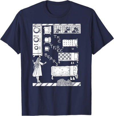 The 3 Bears Vintage Goldilocks Retro Fairy Tale T-Shirt