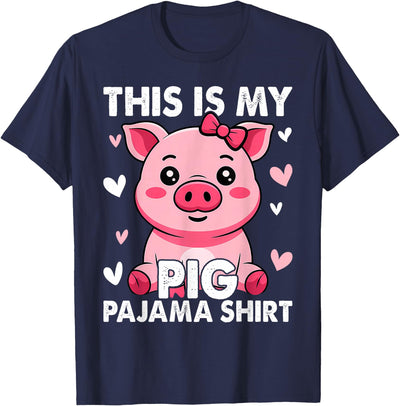 My Pig Pajama Women Pig Pjs Cute Pig Stuff Farmer Girl T-Shirt
