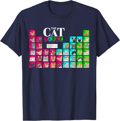 Cat lovers Science Apparel Periodic Table of Cats Science Chemistry Student Teacher T-Shirt