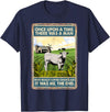 Funny Charolais Gift for Men & Rancher Once Upon A Time There Was A Man - Cow Breed Charolais T-Shirt - Navy Blue