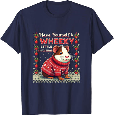 Wheeky Little Christmas Guinea Pig Sweater T-Shirt