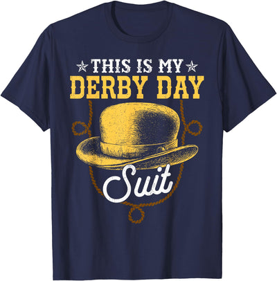 Vintage Horse Racing Tee Vintage This Is My Derby Day Suit - Funny Horse Racing Derby T-Shirt